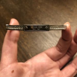 Michael Kors Crystal Bangle Silver